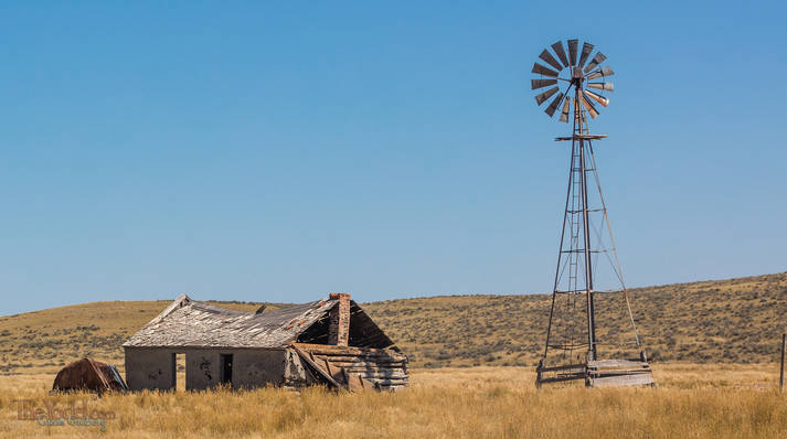 Windmill & Wrecked building
