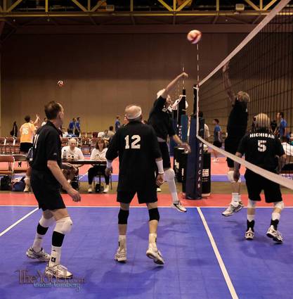 you are never too old for your volleyball team to be winners!