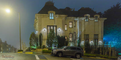 Pacific Heights House at Night