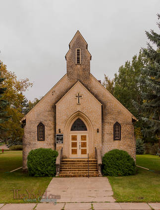 A weathered church in Emerado North Dakota