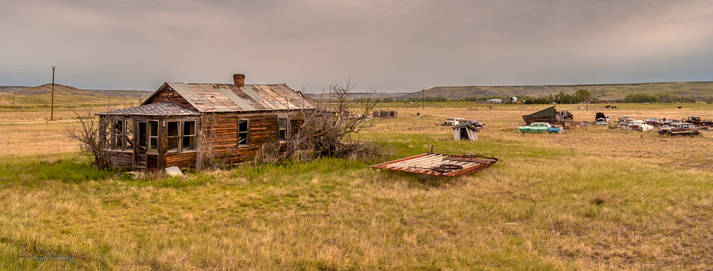 The remains of the town of Wendt,South Dakota