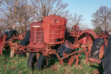 Old Tractor in a field