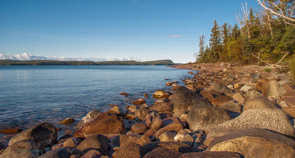 A view of Lake Superior form the northwest shore