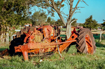 parted-out tractor