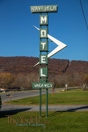 Hayfield Motel Sign