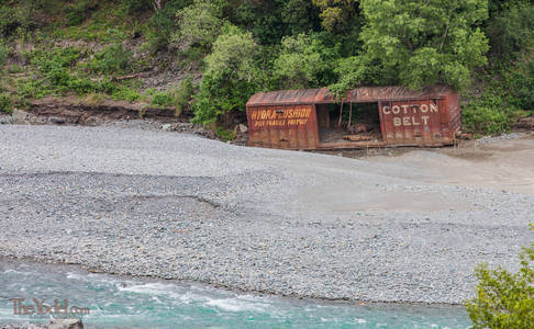 Wrecked Box Car