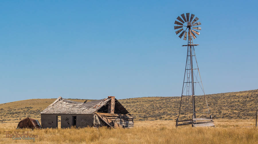 Windmill & Wrecked building