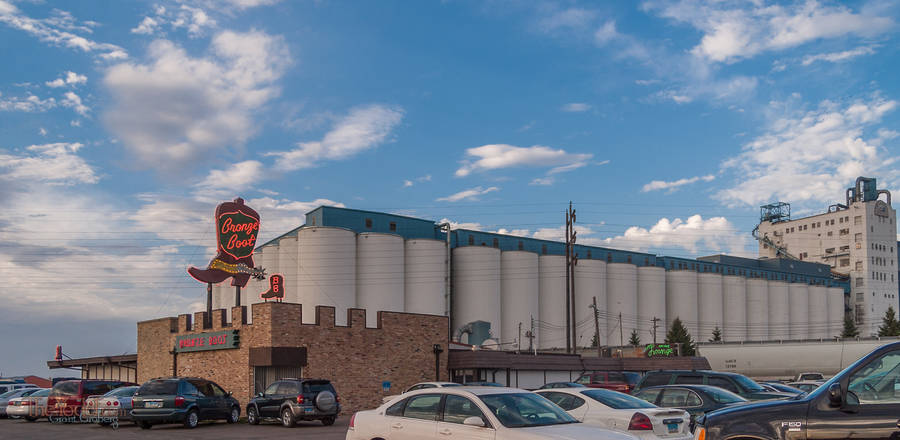 The sign for the Bronze Boot in Grand Forks, ND