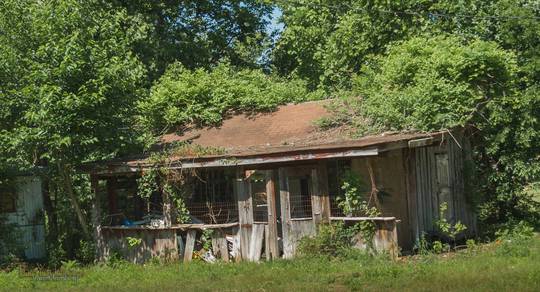 ramshackle house