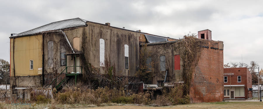 Wreck of a building