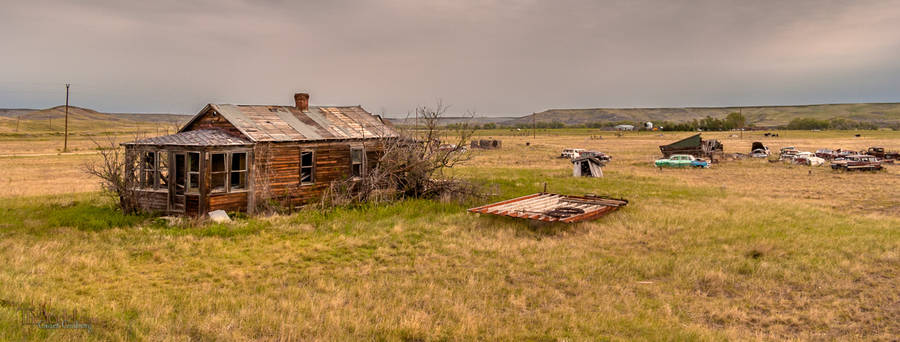 The remains of the town of Wendt,South Dakota