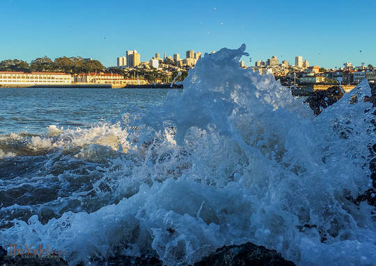 San Francisco Behind the Waves