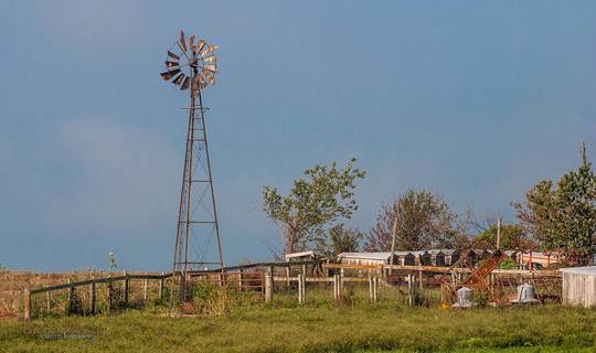 a windmill in northern missouri