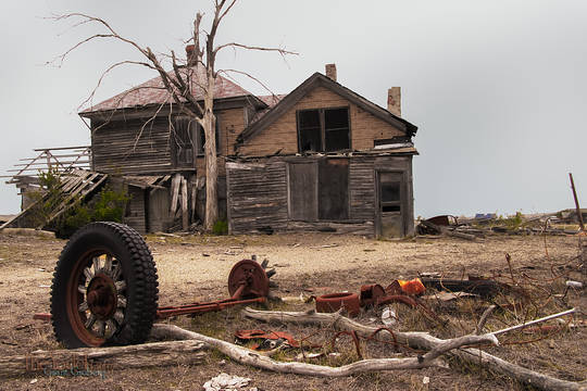 an abandoned house in Capa, South Dakota