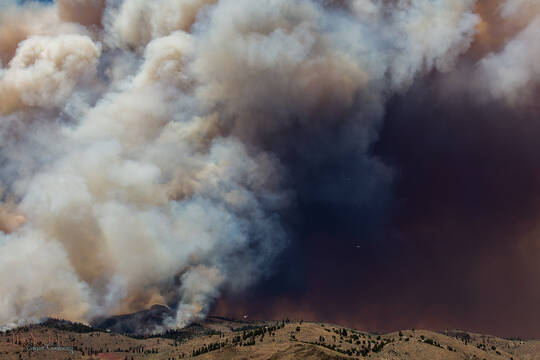 Three Planes in the Sky Before the Smoke