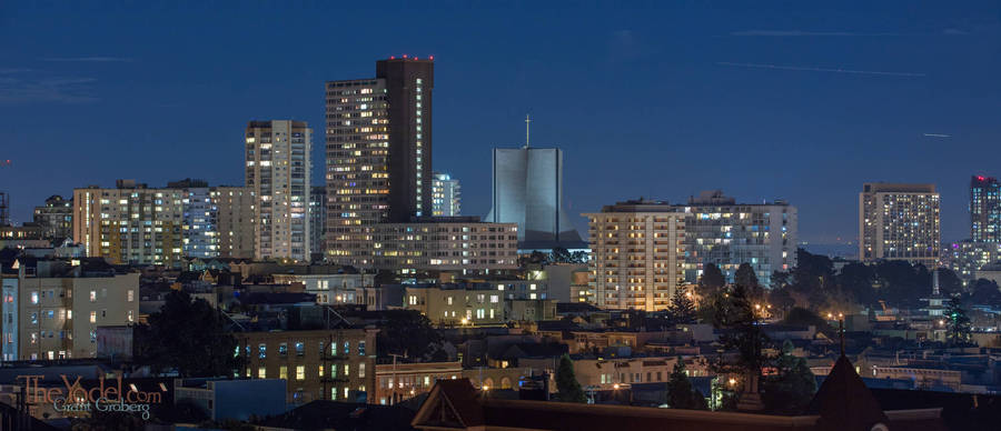 Grace Cathedral at Night