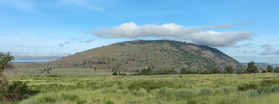 Hill at the end of the lake