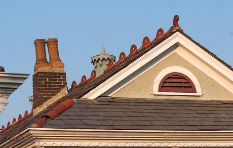 Roof line in the French Quarter