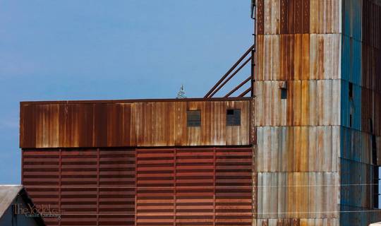 a rusted wall with a lovely patina