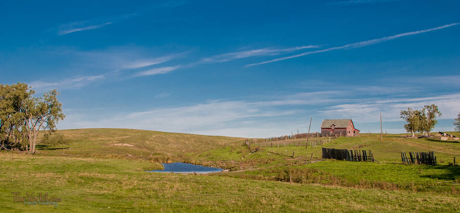 Barn with Pond