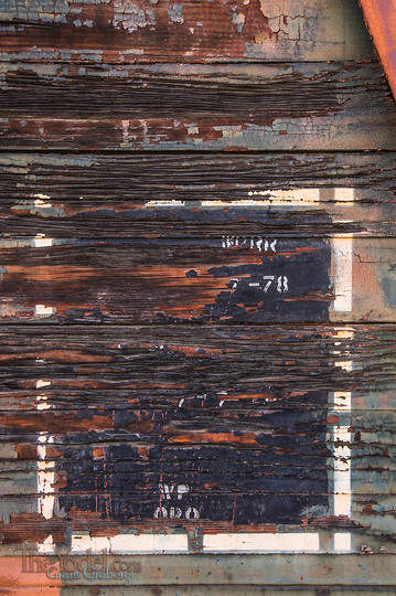 Sign on Weathered wood