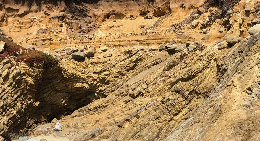 Bent Strata with Rocks