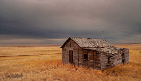 Decrepit farm house