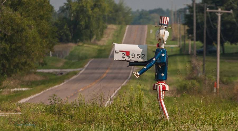 Uncle Sam Mailbox