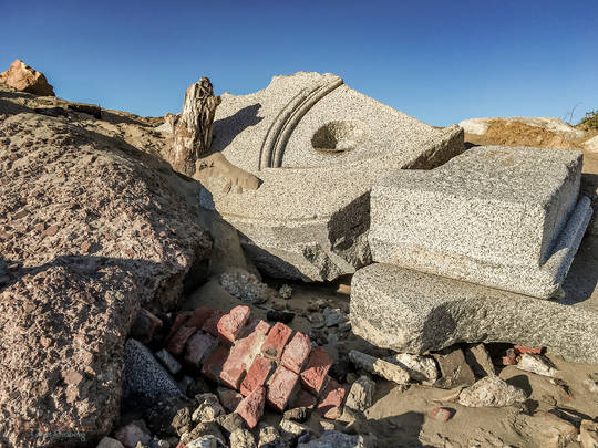 Broken Granite on the Breakwater