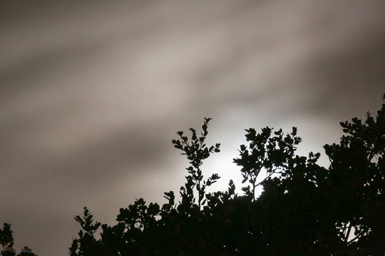 Full Moon on a cloudy night